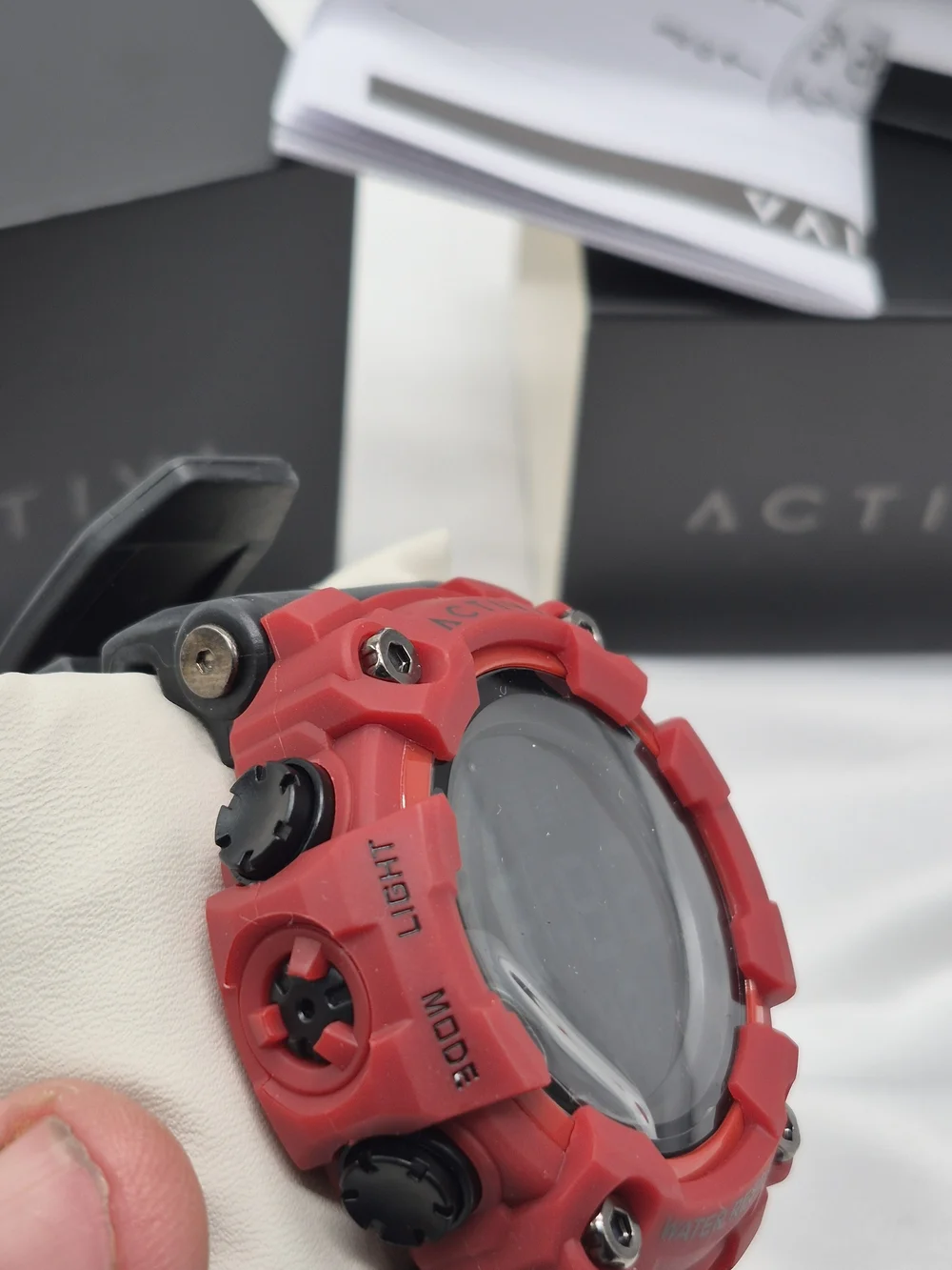 Ativa Red and Black Rugged Sport Watch